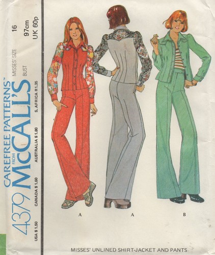 Mccalls sewing pattern 4379 - pattern,