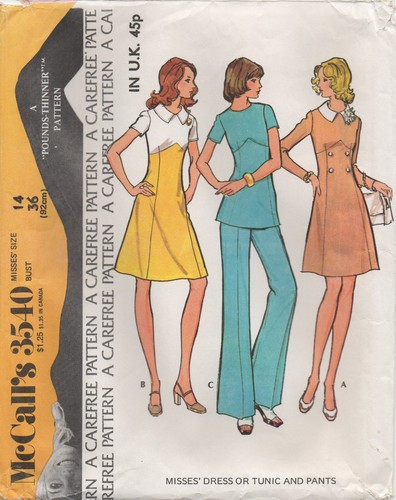 Mccalls sewing pattern 3540 - mccalls,