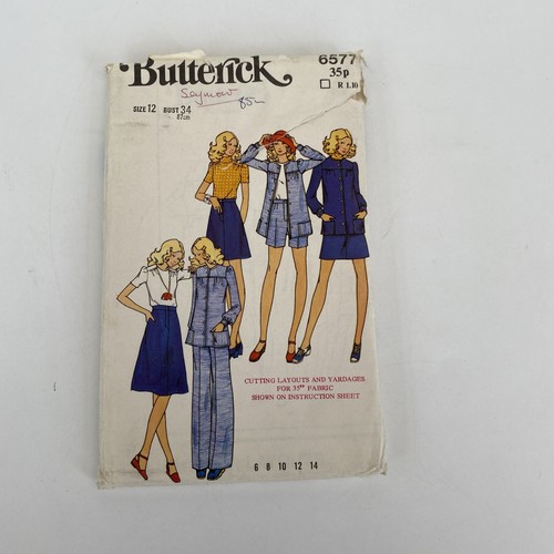 Butterick 6577 sewing pattern - sewing,