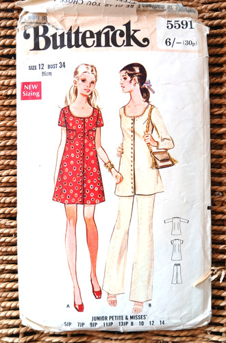 Vintage 1960s butterick - vintage, sewing