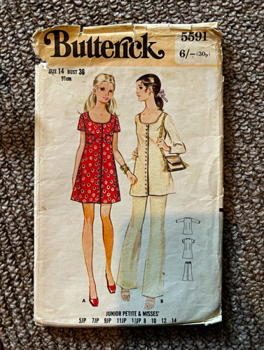 Butterick 5591 dress sewing - butterick,
