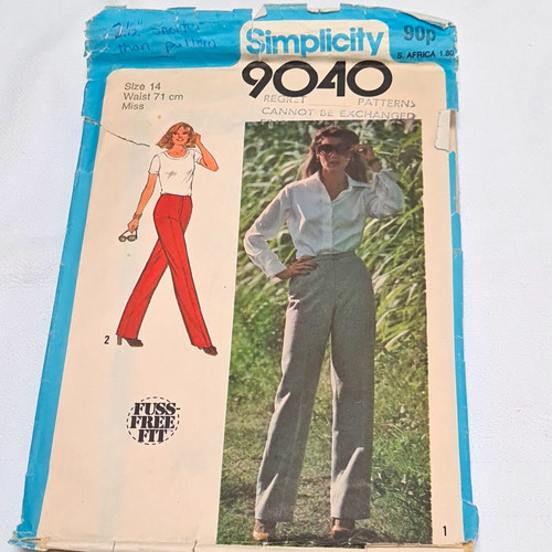 Simplicity 9040 vintage 1980s - 9040,