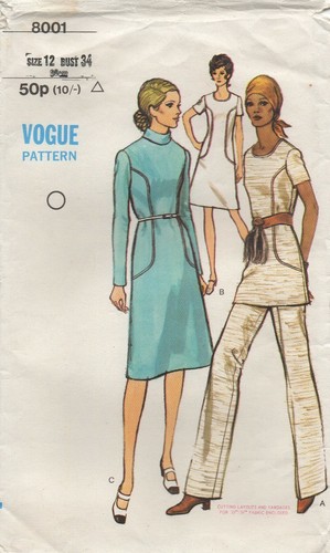 Vogue sewing pattern 8001 - vogue,