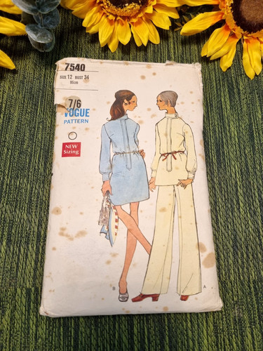 Vogue sewing pattern 7540 one - vogue,