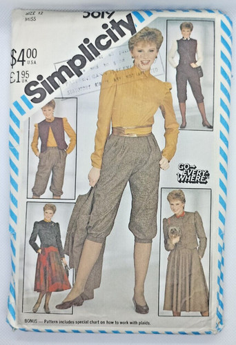 Vintage 80s simplicity 5619 - simplicity,